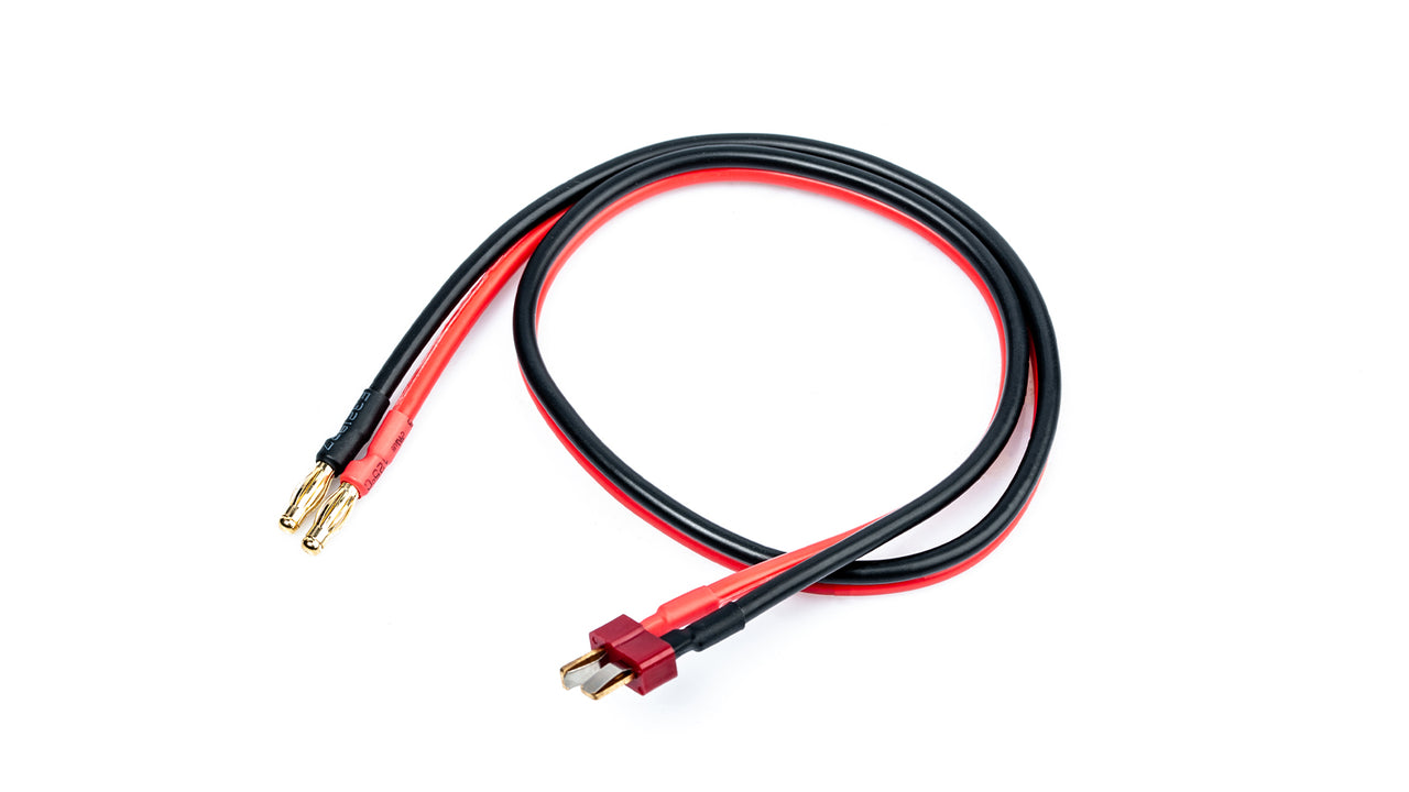 65827 - LRP Ladekabel - 50cm - 4mm auf US-style Stecker