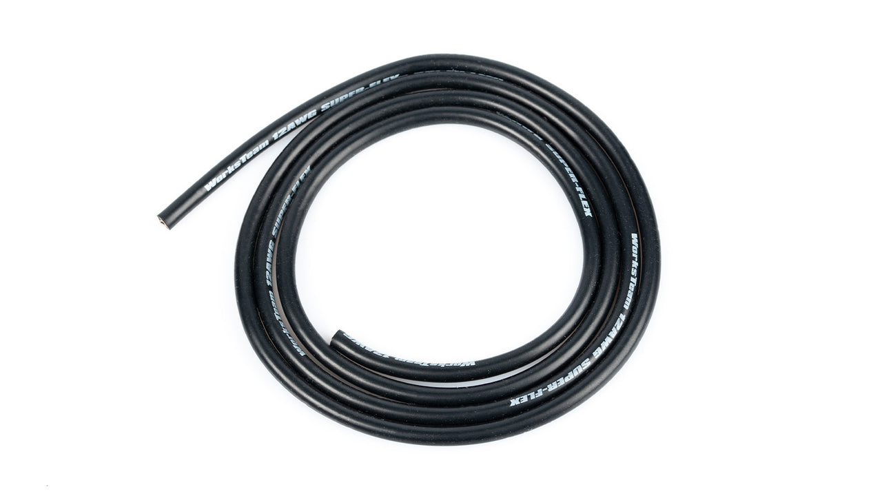 81911 - LRP WorksTeam 12 AWG Powerkabel Schwarz (1m)