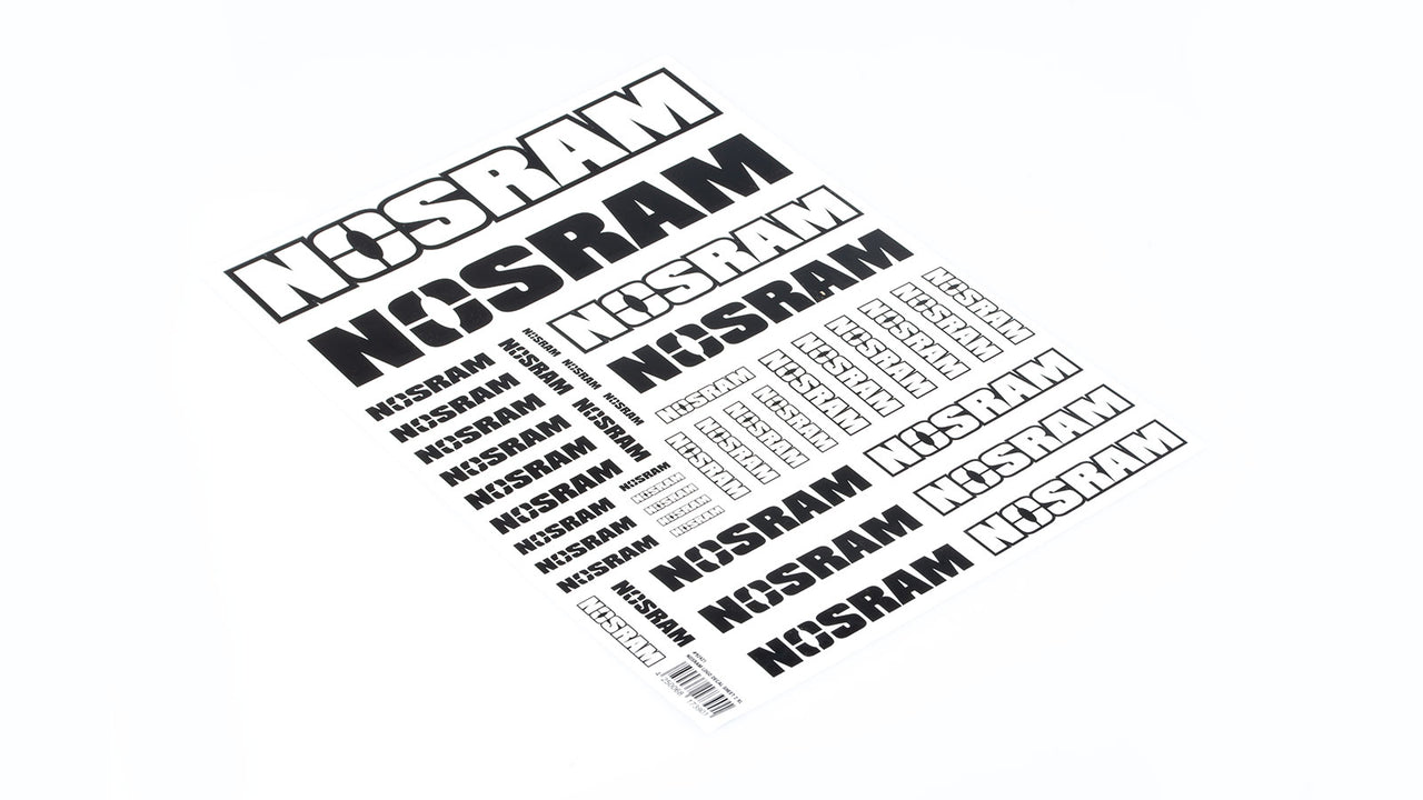 92421 - NOSRAM Logo Decal Sheet 2 XL Größe A4