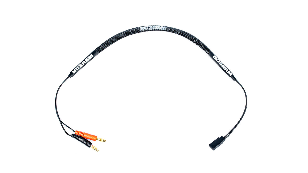 999240 - NOSRAM Ladekabel - 50cm - 4mm | Futaba,Sanwa,Graupner,JR  RX/TX