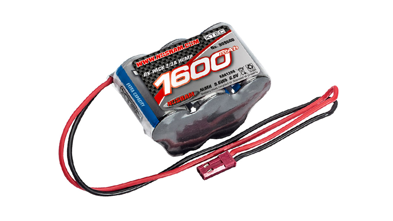 999600 - NOSRAM XTEC RX-Pack Hump 2/3A NiMH - BEC - 6.0V - 1600mAh