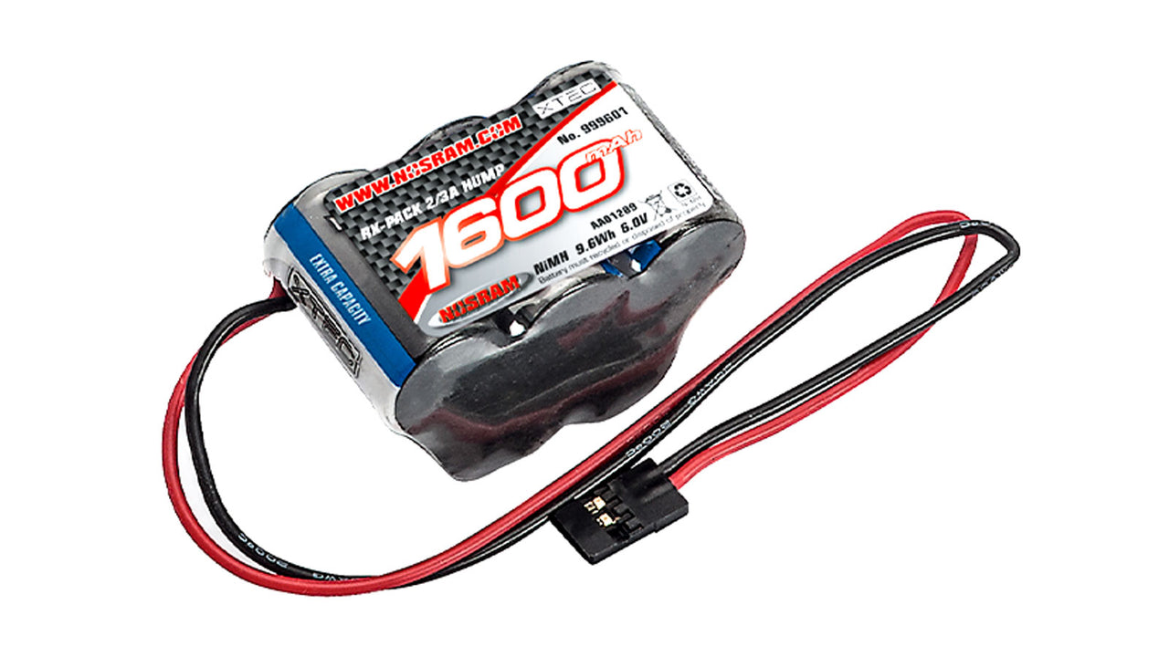 999601 - NOSRAM XTEC RX-Pack Hump 2/3A NiMH - JR - 6.0V - 1600mAh