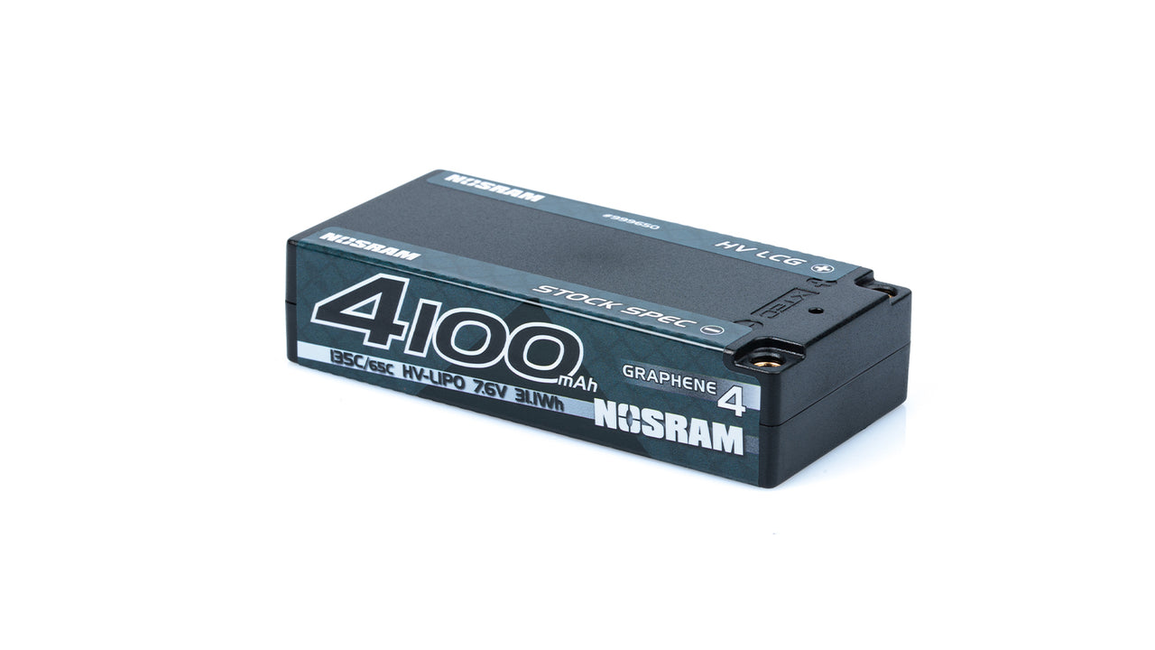 999650 - NOSRAM HV LCG Stock Spec Shorty GRAPHENE-4 4100mAh Hardcase Akku - 7.6V LiPo - 135C/65C