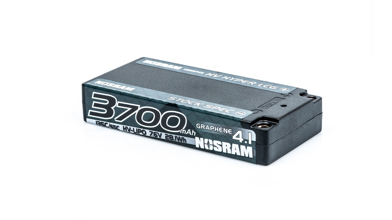 999743 - NOSRAM HV Hyper LCG Stock Spec Shorty GRAPHENE-4.1 3700mAh Hardcase Akku - 7.6V LiPo - 135C/65C