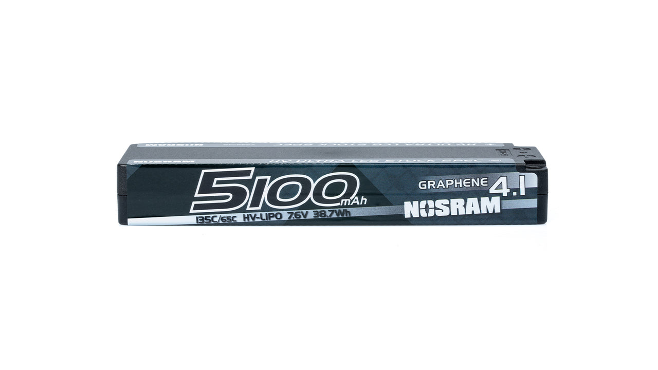 999746 - NOSRAM HV Ultra LCG Stock Spec GRAPHENE-4.1 5100mAh Hardcase - 7.6V LiPo - 135C/65C