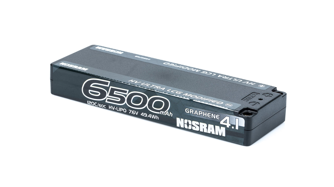 999758 - NOSRAM HV Ultra LCG Modified Graphene-4.1 6500mAh Hardcase - 7.6V LiPo - 120C/60C