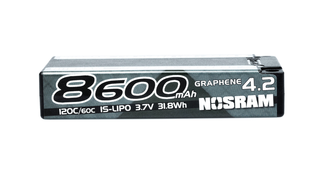 999840 - NOSRAM 1/12 Hyper LCG Modified GRAPHENE-4.2 8600mAh Hardcase Akku - 3.7V - 120C/60C