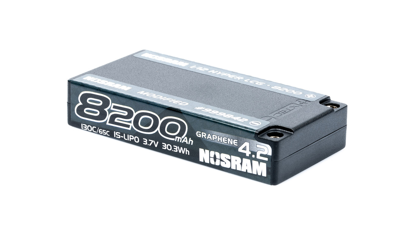 999842 - NOSRAM 1/12 Hyper LCG Modified GRAPHENE-4.2 8200mAh Hardcase Akku - 3.7V - 130C/65C