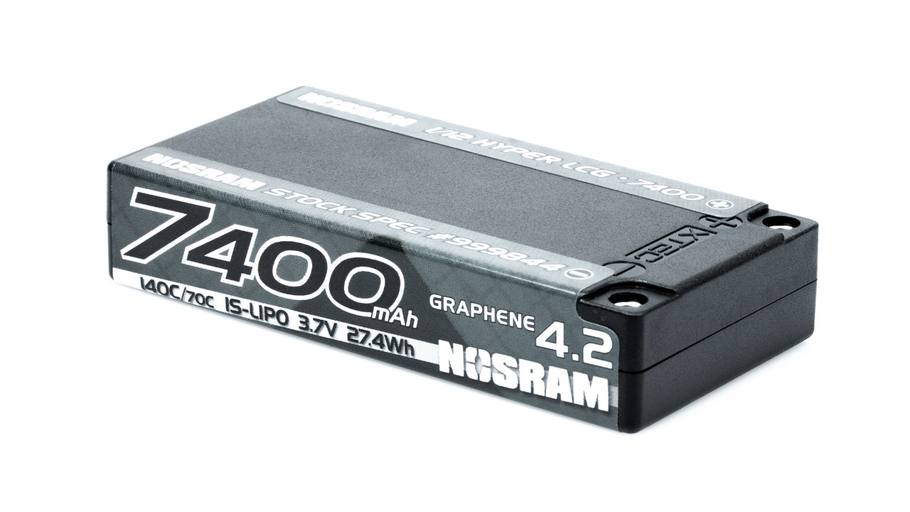 999844 - NOSRAM 1/12 Hyper LCG StockSpec GRAPHENE-4.2 7400mAh Hardcase Akku - 3.7V - 140C/70C