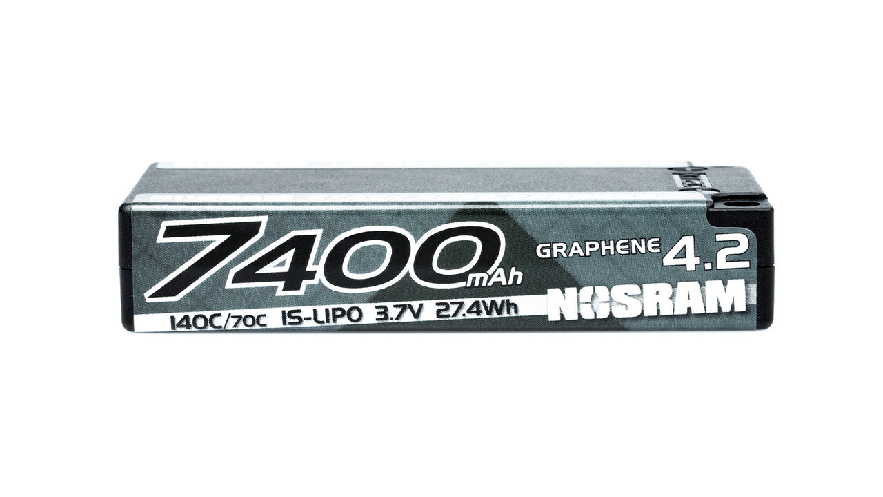 999844 - NOSRAM 1/12 Hyper LCG StockSpec GRAPHENE-4.2 7400mAh Hardcase Akku - 3.7V - 140C/70C