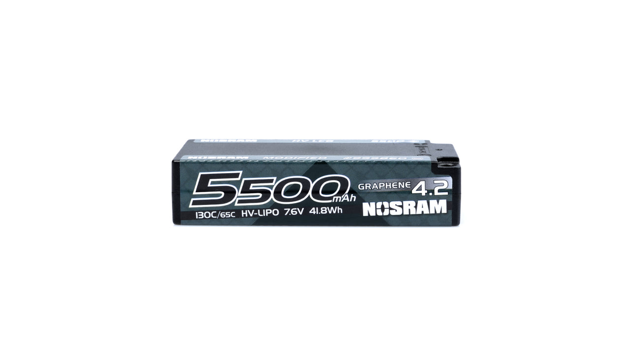999860 - NOSRAM HV LCG Modified Shorty GRAPHENE-4.2 5500mAh Hardcase-Akku - 7,6 V LiPo - 130C/65C