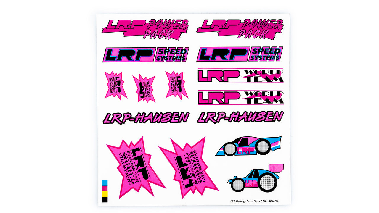 A001406 - LRP Heritage Decal Sheet 1 XS