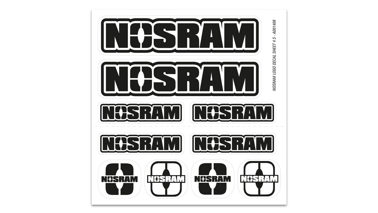 A001408 - NOSRAM Logo Decal Sheet 4 S