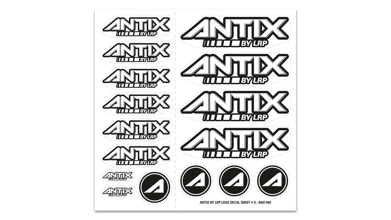 A001409 - ANTIX by LRP Logo Decal Sheet 4 S