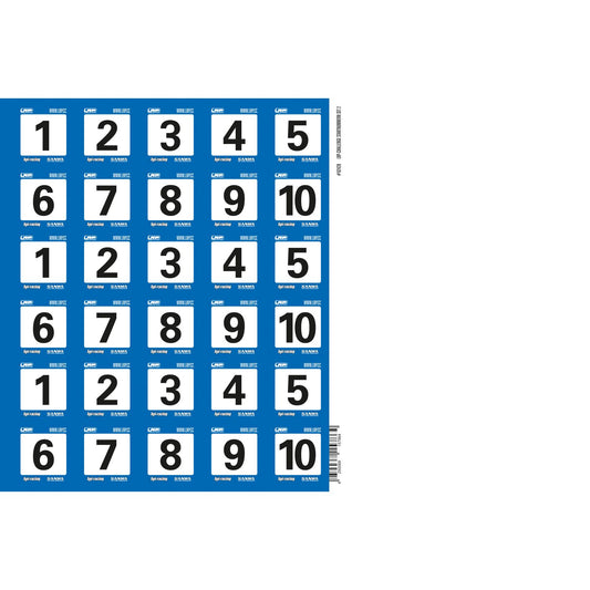 LRP-Challenge Startnummern Set 2