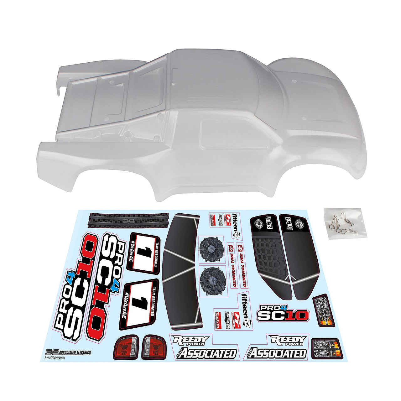 AE25859 - Team Associated Pro4 SC10 Contender Body, clear