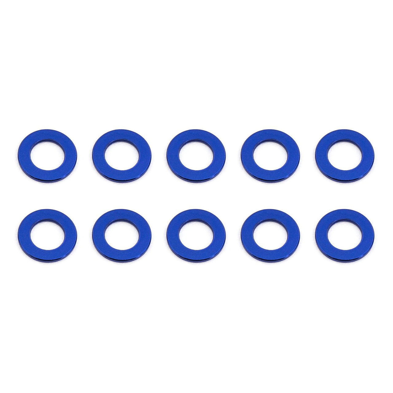 AE31381 - Team Associated Ballstud Washers, 5.5x3.0x0.5mm, blue aluminum