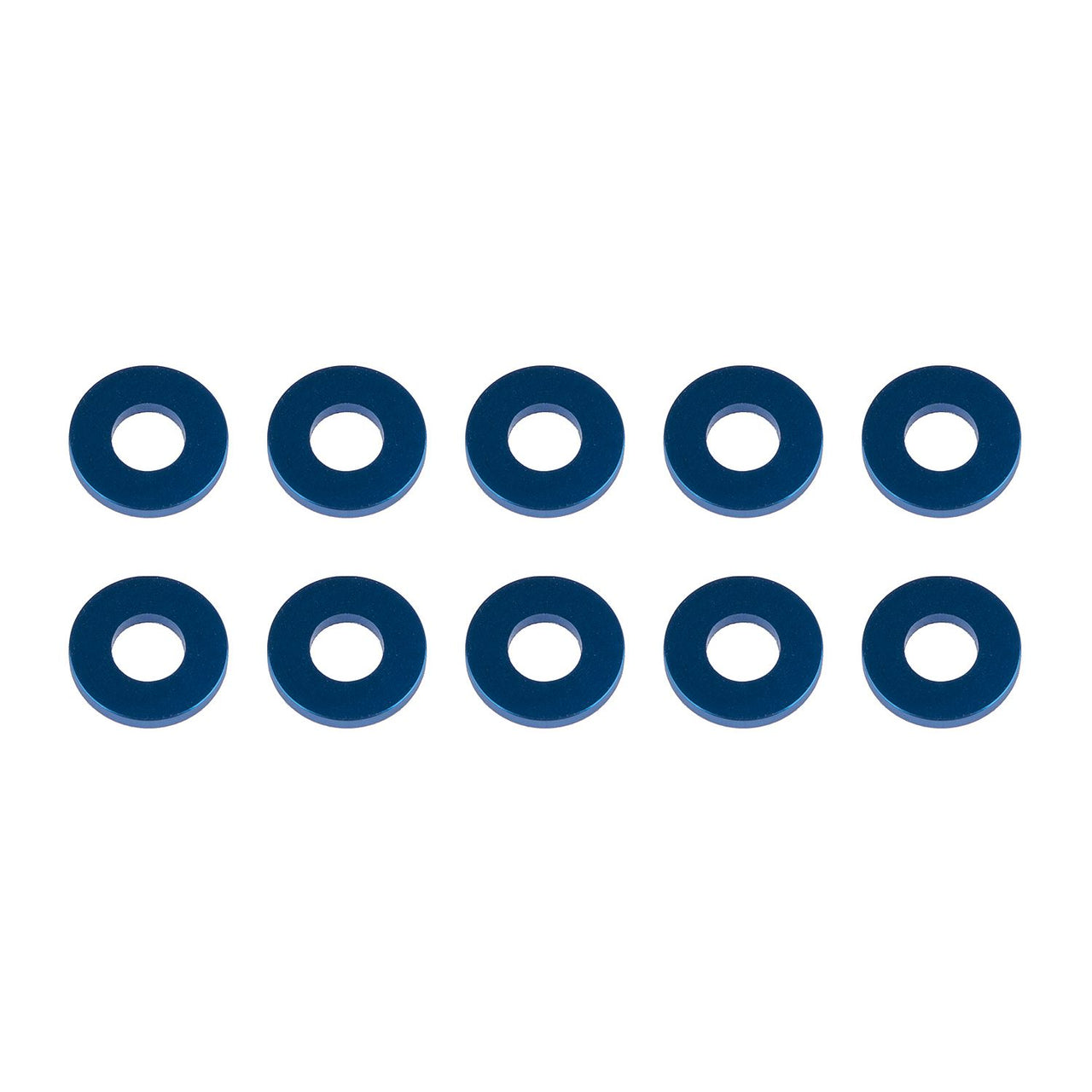 AE31388 - Team Associated Washers, 7.8x3.5x1.0mm, blue aluminum