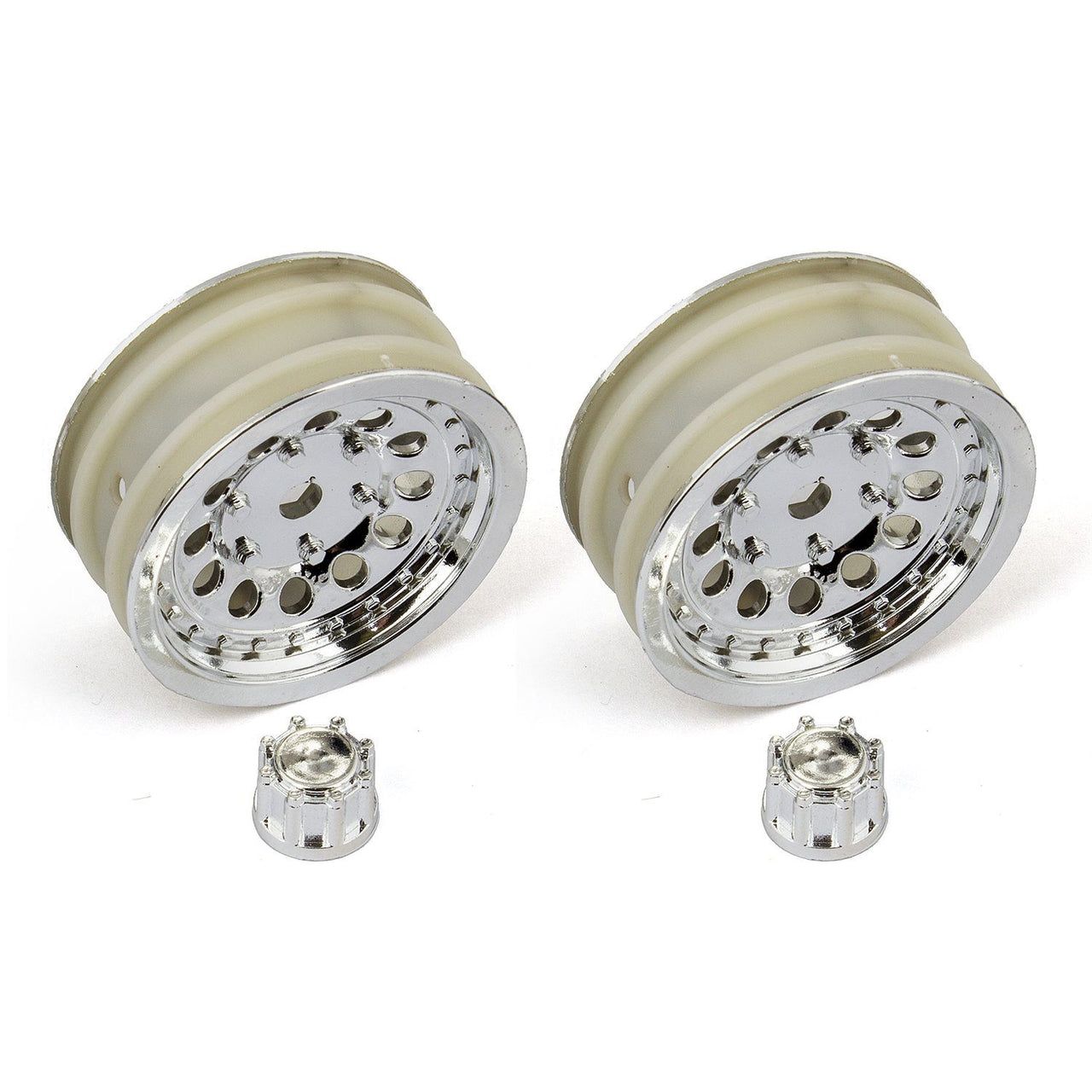 AE41051 - Team Associated CR12 Wheel Set, chrome