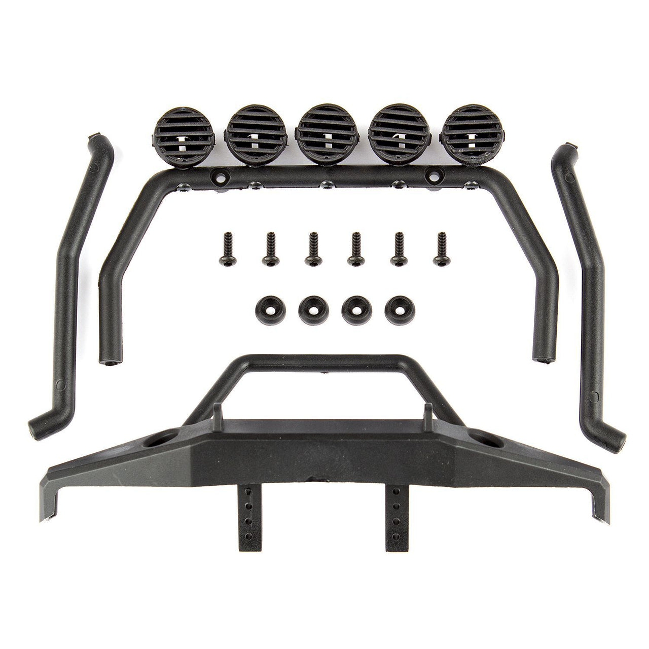 AE41067 - Team Associated CR12 Roll Bar and Bumper Set, black