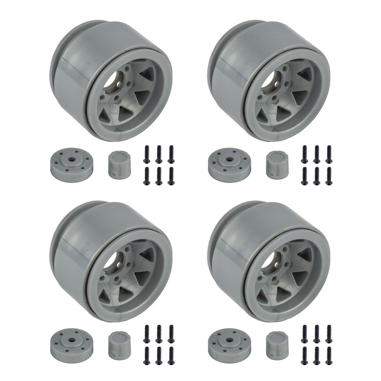 AE42110 - Element RC Enduro Trigon Wheels, 1.55&quot;, silver color