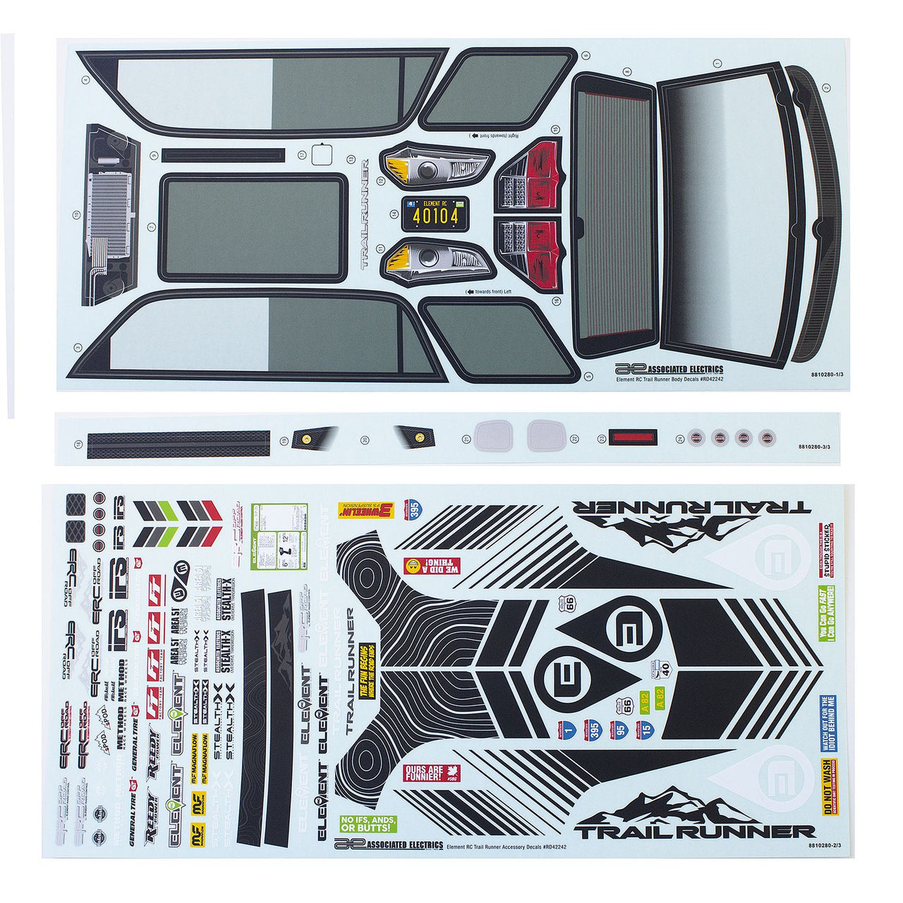 AE42242 - Element RC Trailrunner Decal Set