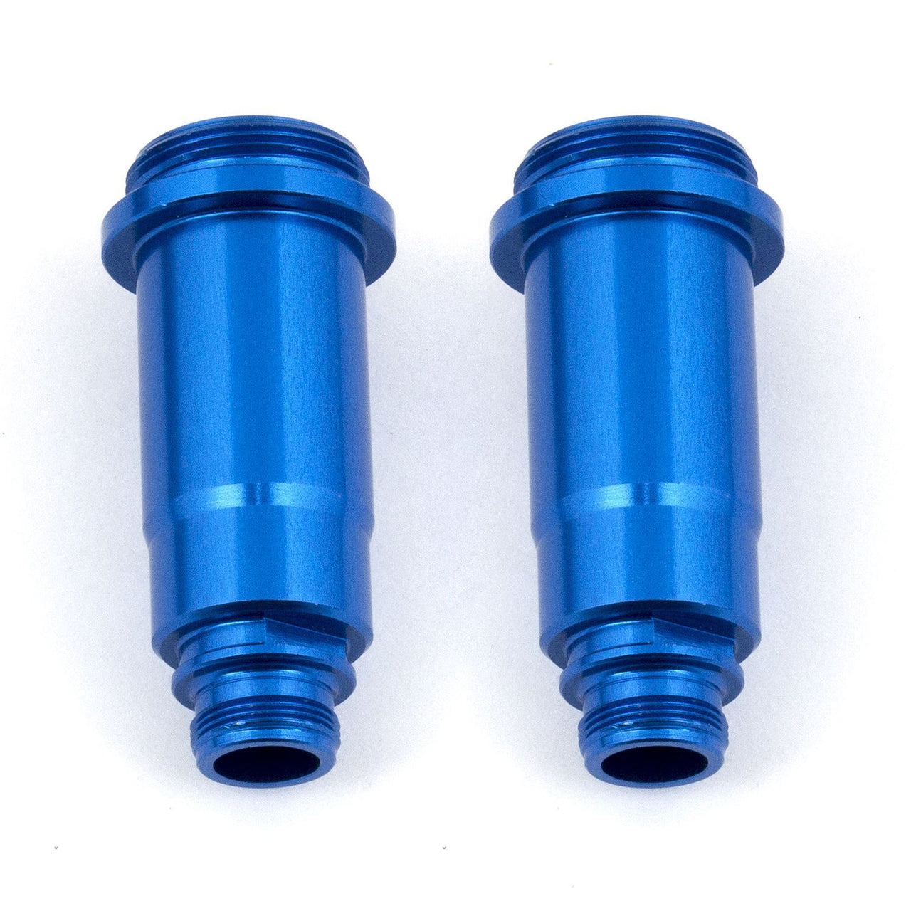 AE71051 - Team Associated Shock Bodies, 12x27.5mm, front, blue aluminum
