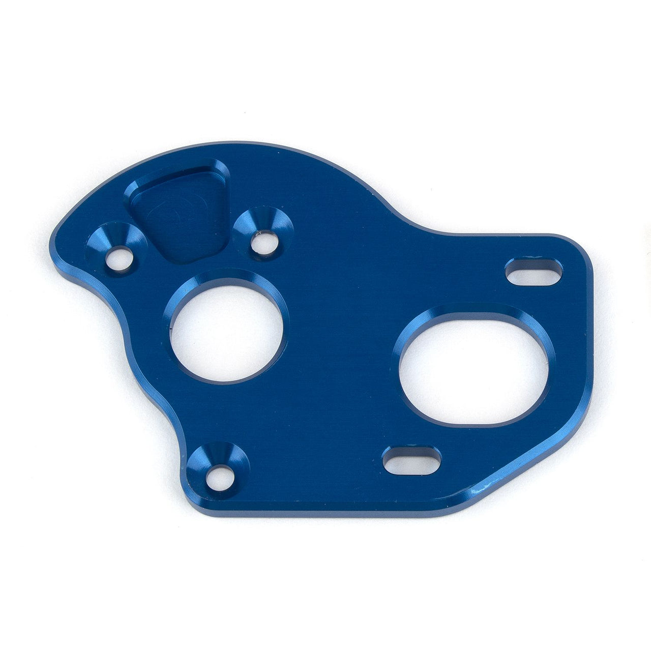 AE71145 - Team Associated RC10T6.2 Laydown Motor Plate, blue aluminum