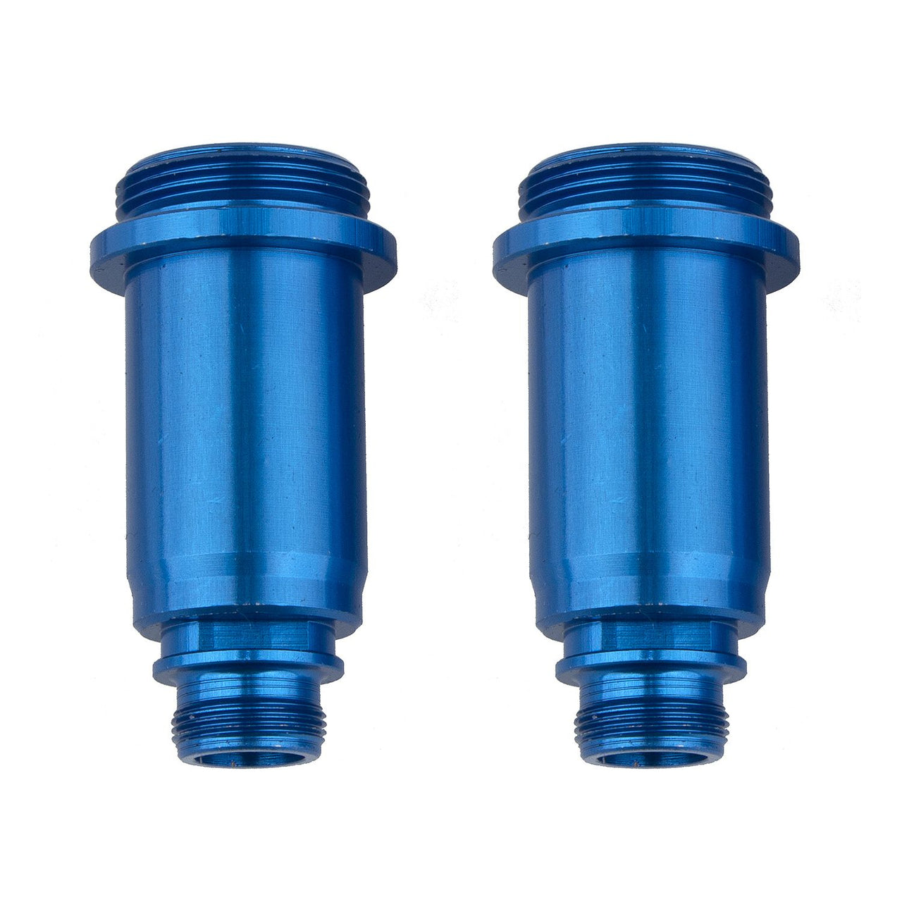 AE71191 - Team Associated SR10 Shock Bodies, 12x23mm, front, blue aluminum
