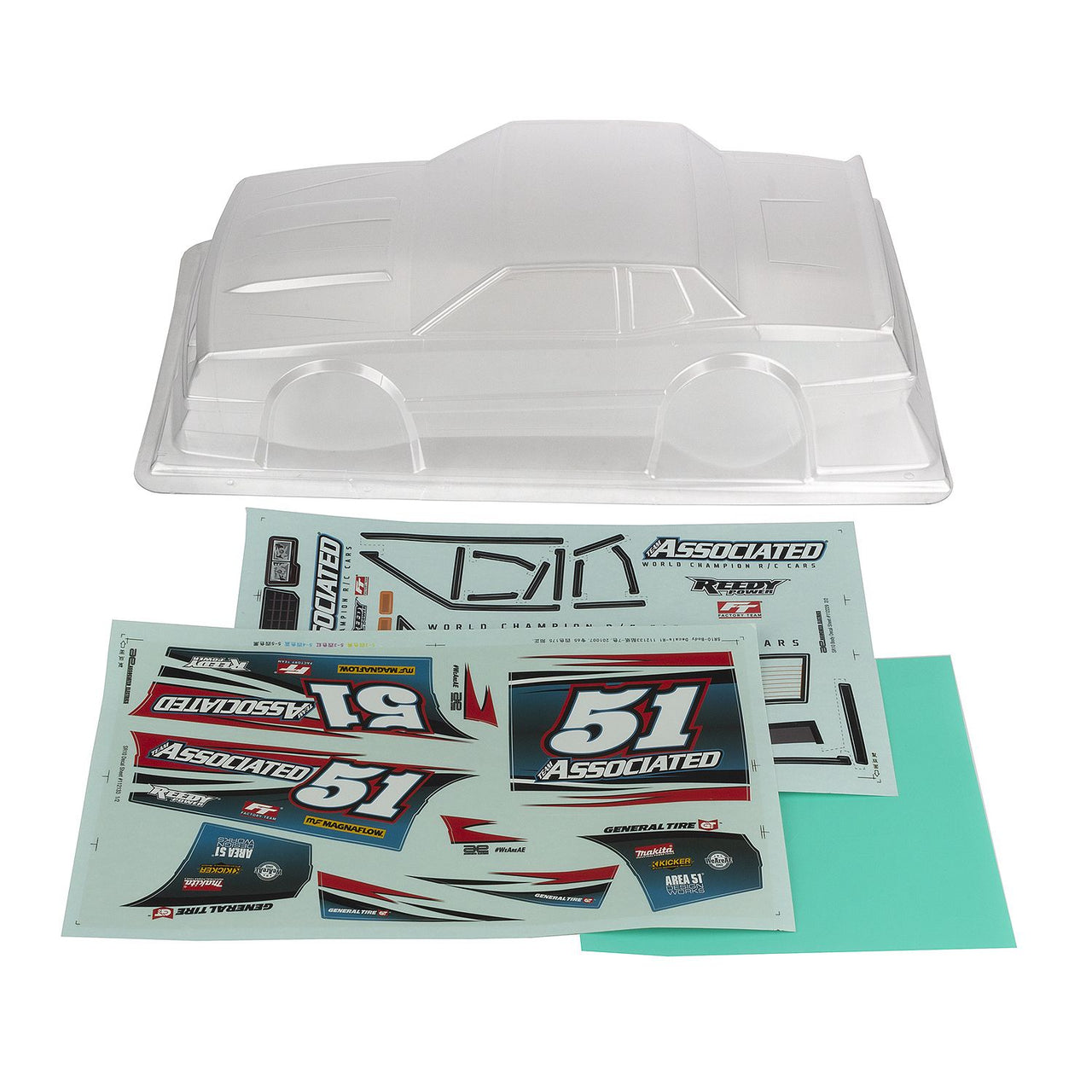 AE71192 - Team Associated SR10 Street Stock Body, clear