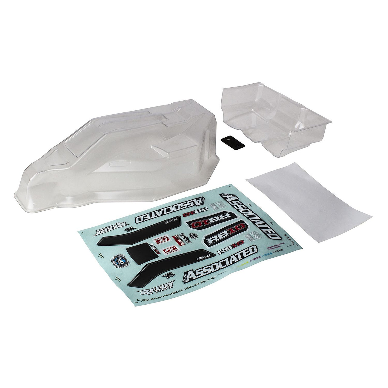 AE72015 - Team Associated RB10 RTR Body and Wing, clear