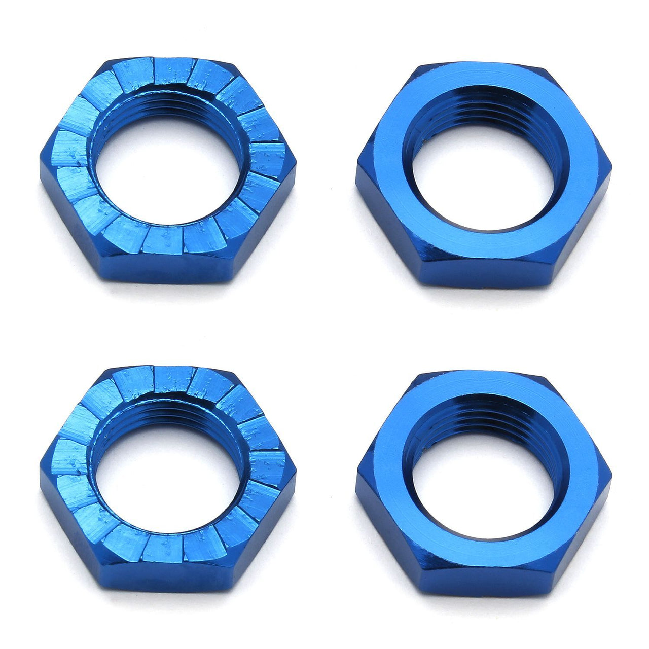 AE81082 - Associated Electrics FT Wheel Nuts, 17mm, blue