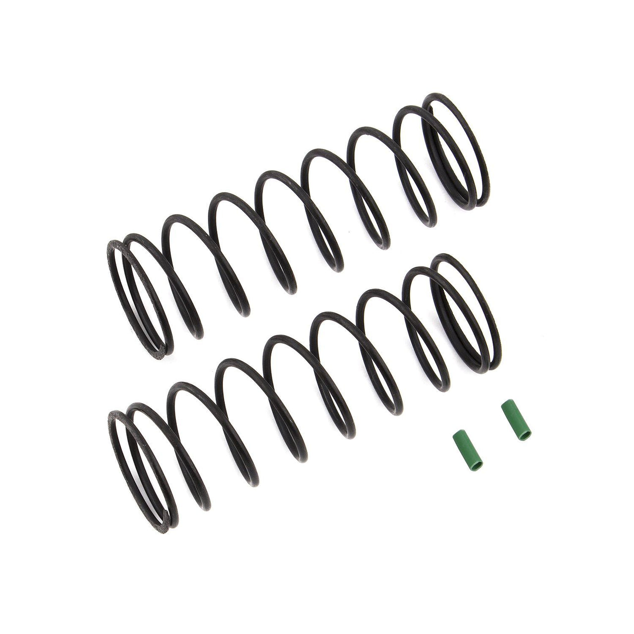 AE81222 - Team Associated Front Springs V2, green, 4.9 lb/in, L70, 9.5T, 1.6D