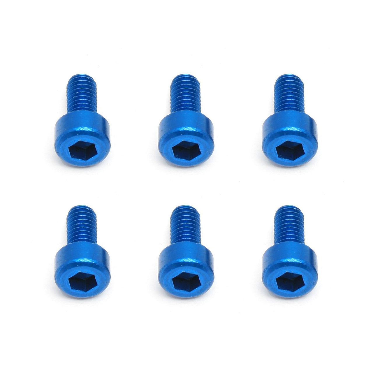 AE8560 - Associated Electrics FT Screws, Blue Aluminum M3x6mm SHCS