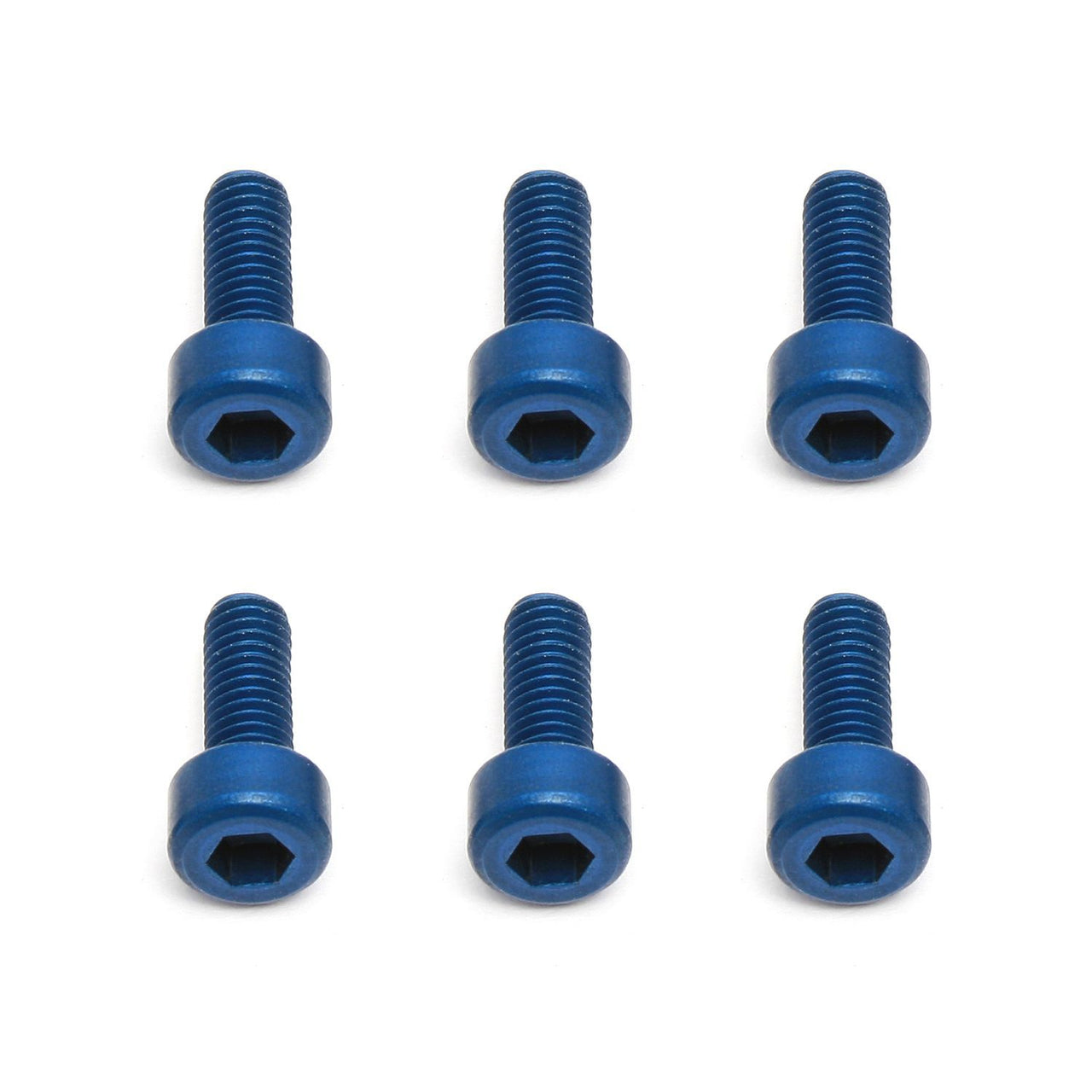 AE8561 - Associated Electrics FT Screws, Blue Aluminum M3x8mm SHCS