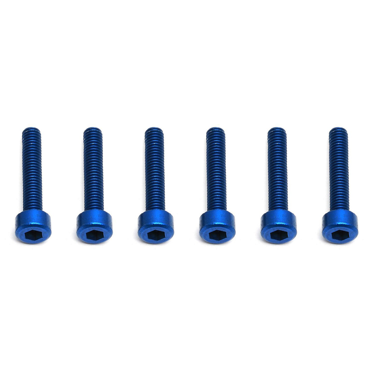 AE8565 - Associated Electrics FT Screws, Blue Aluminum M3x16mm SHCS