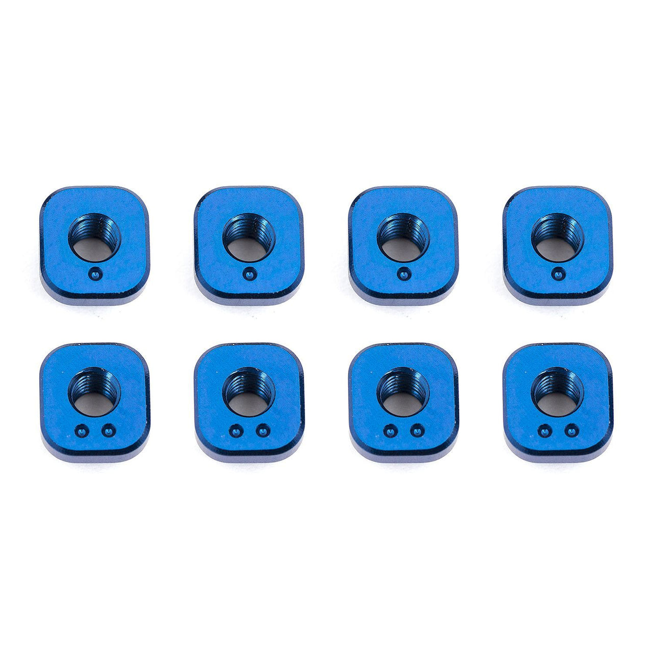 AE8661 - Team Associated RC10F6 Camber Bushings, blue aluminum
