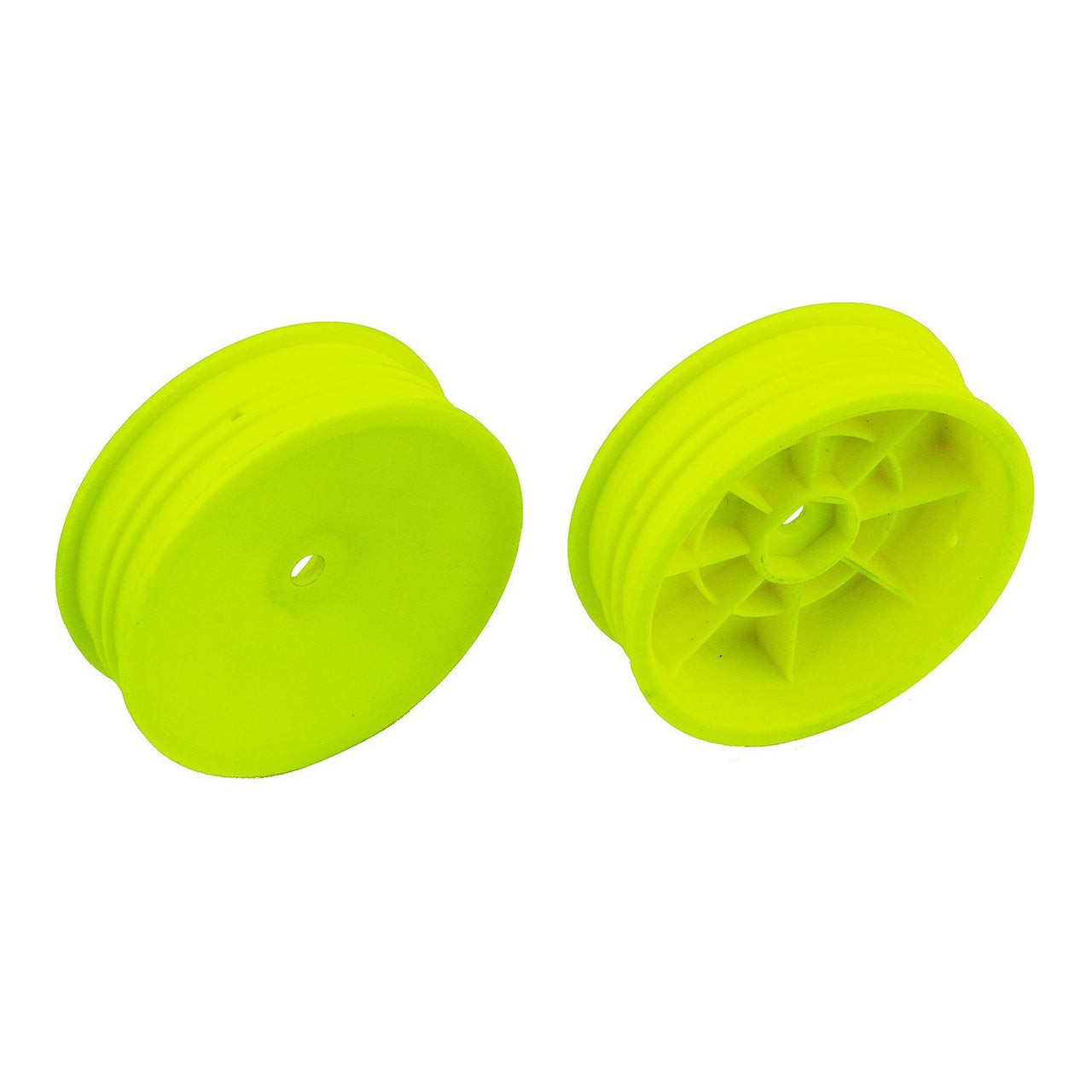 AE91758 - Team Associated 2WD Slim Front Wheels, 2.2&quot;, 12mm Hex, yellow
