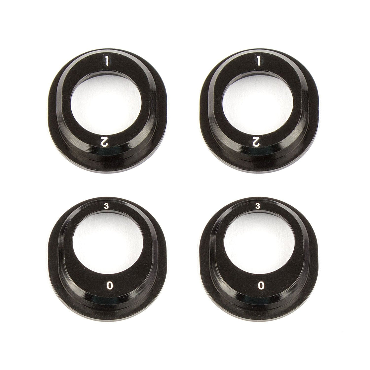 AE91793 - Team Associated B6.1 Aluminum Differential Height Inserts, black