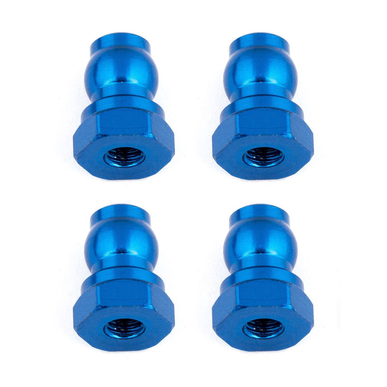 AE91815 - Team Associated Shock Bushings, 10mm, blue aluminum