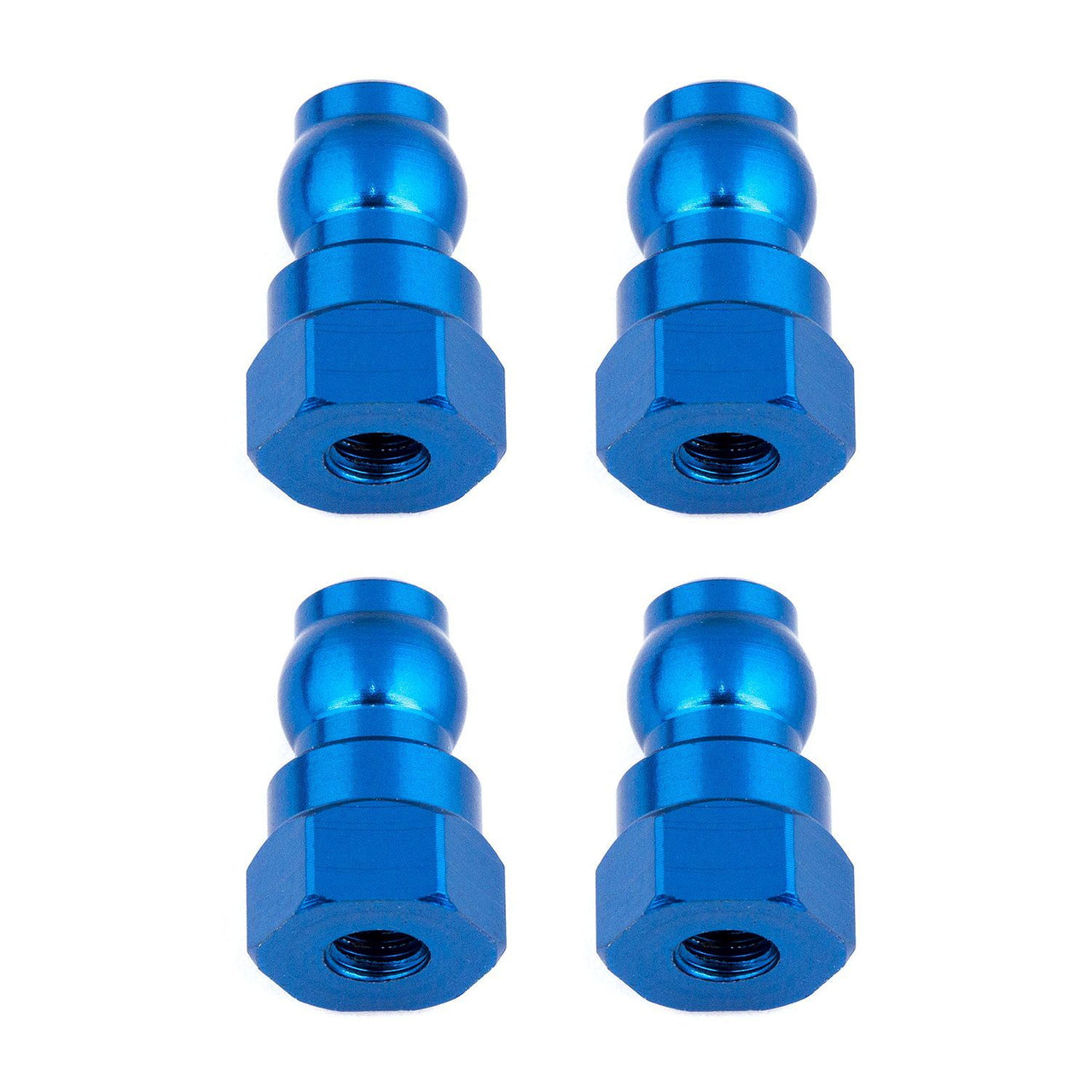 AE91816 - Team Associated Shock Bushings, 12mm, blue aluminum