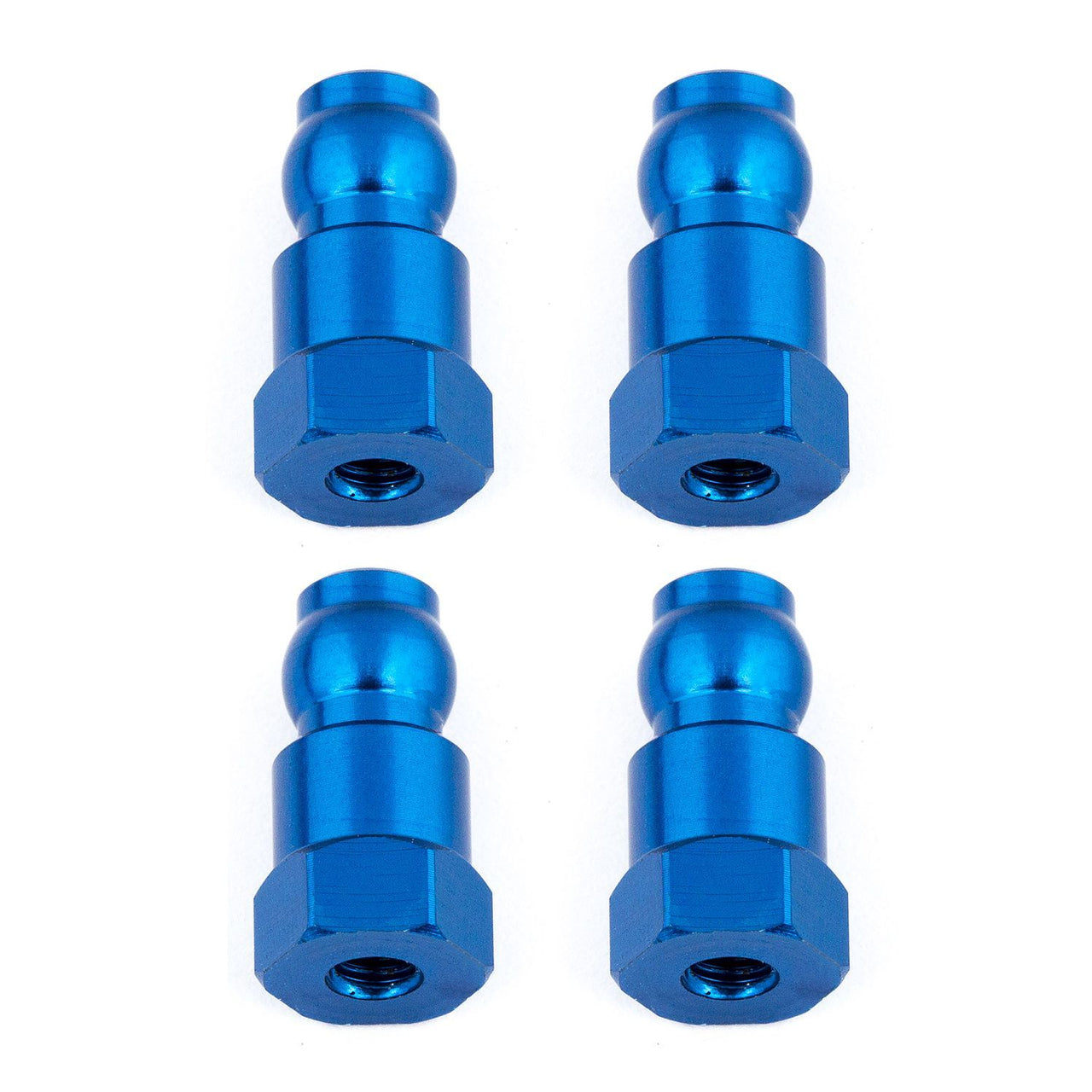 AE91817 - Team Associated Shock Bushings, 14mm, blue aluminum
