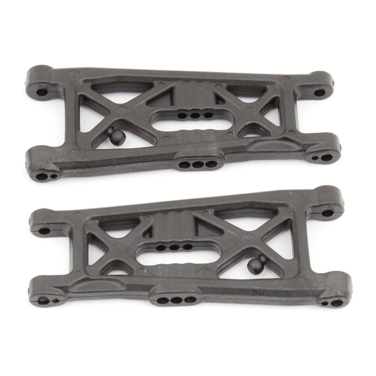 AE91871 - Associated Electrics FT RC10B6 Front Suspension Arms, flat, carbon fiber