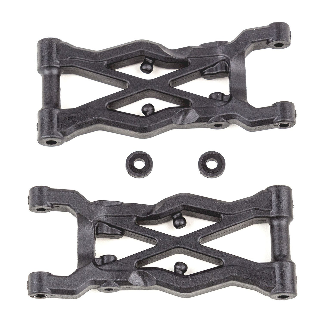 AE91874 - Associated Electrics FT RC10B6.2 Rear Suspension Arms 75mm, carbon fiber