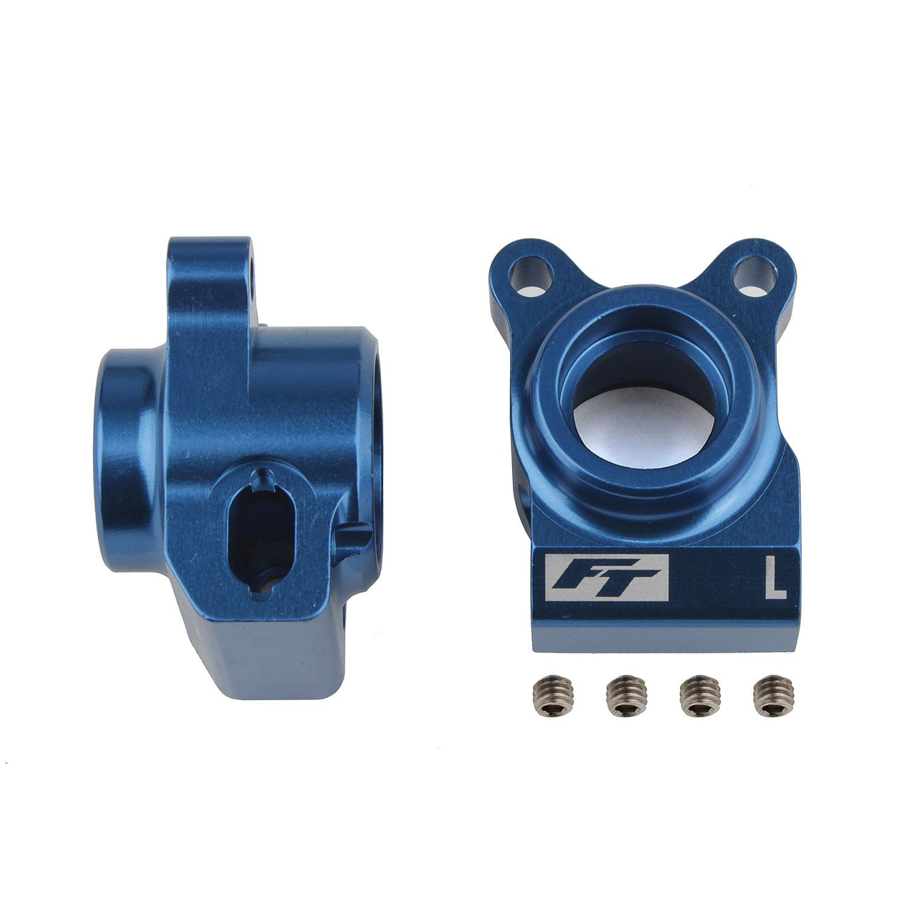 AE91877 - Associated Electrics FT RC10B6.3 Rear Hubs, blue aluminum