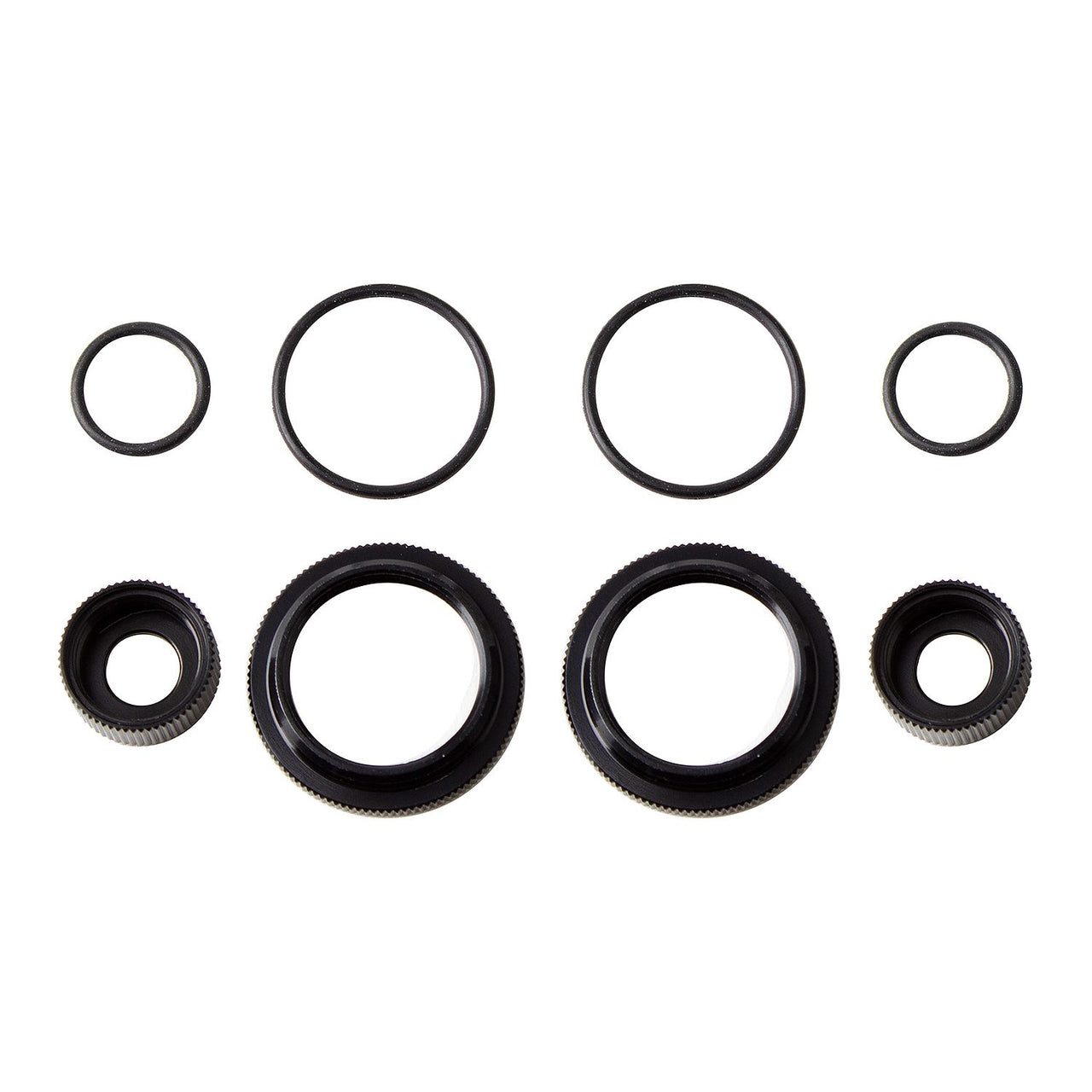 AE91909 - Team Associated 12 mm Shock Collar and Seal Retainer Set, black