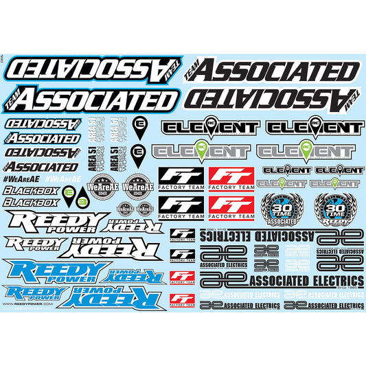 AE91913 - Associated Electrics Branding Decal Sheet