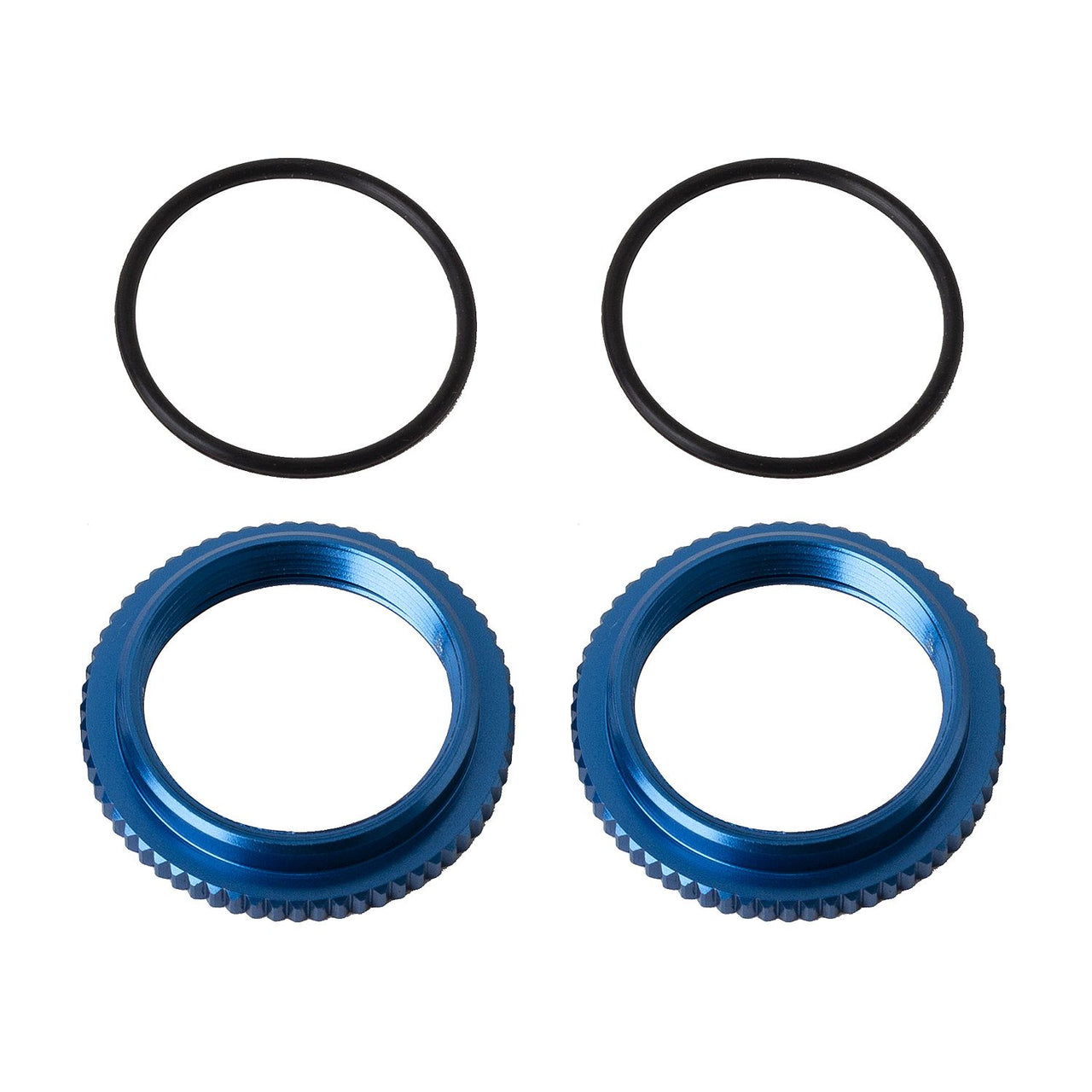 AE91928 - Team Associated 13mm Shock Collars, blue aluminum
