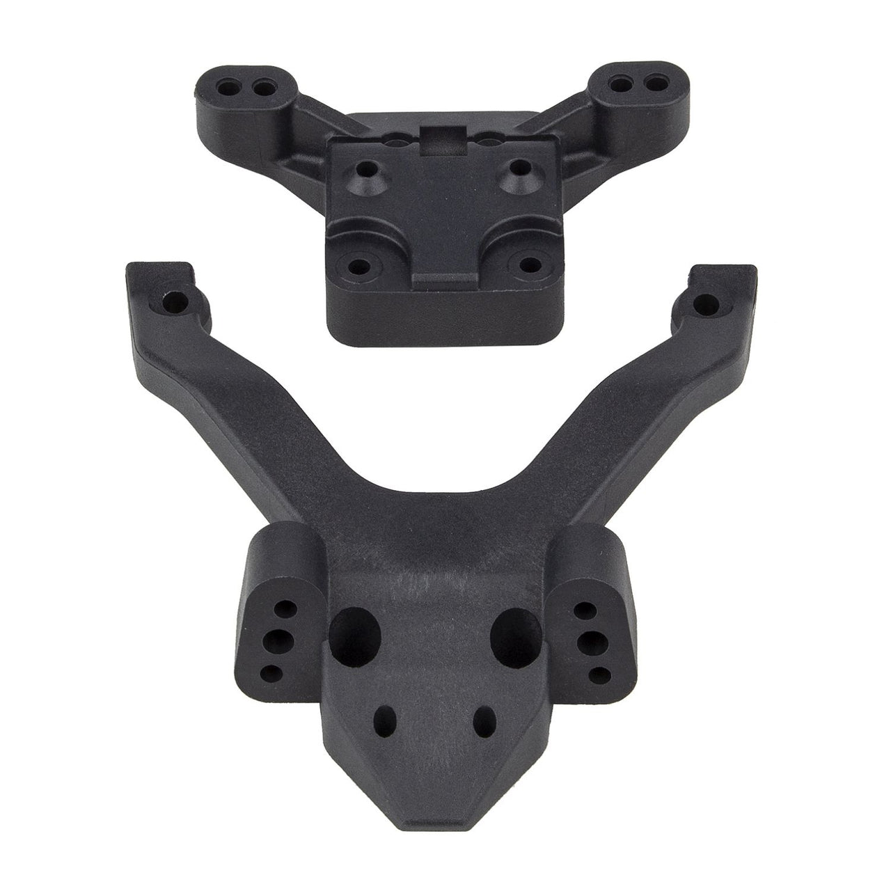 AE91972 - Associated Electrics FT RC10B6.4 Top Plate and Ballstud Mount, carbon