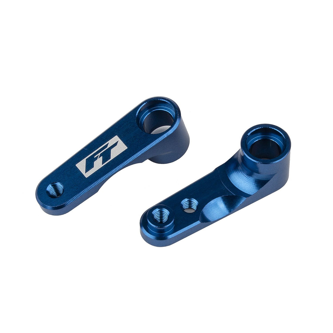 AE91983 - Associated Electrics FT RC10B6.4 Steering Bellcranks, blue aluminum